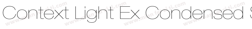 Context Light Ex Condensed SSi Normal字体转换